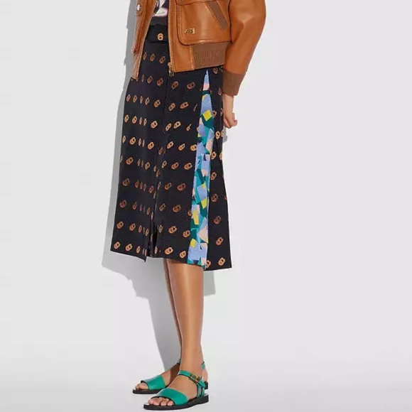 Coach Dresses & Skirts - Coach Print Wrap Skirt